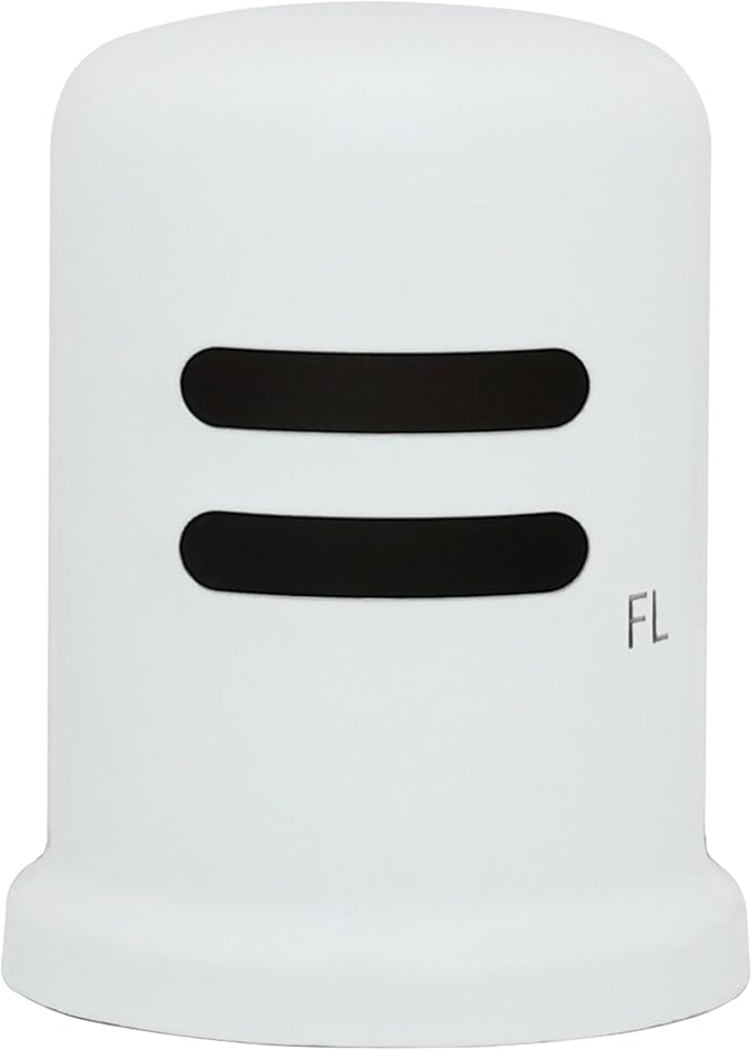 Westbrass A200-1-50 1-3/4" x 2-3/4" Solid Brass Air Gap Cap Kit, Skirted, Powder Coat White