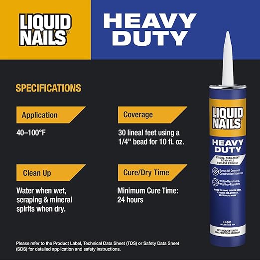 Liquid Nails Heavy Duty 28 oz. Tan Low VOC Construction Adhesive