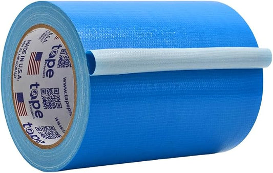 WOD DTC10 Advanced Strength Industrial Grade Sky Blue Duct Tape, 6 inch x 60 ft. Waterproof, UV Resistant For Crafts & Home Improvement