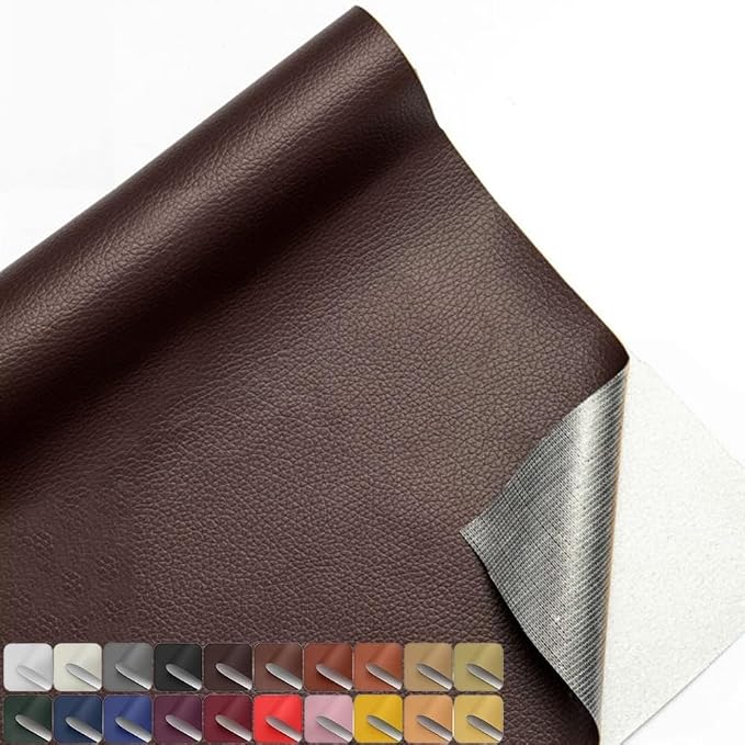 20x40 Inches Leather Repair Patch Self Adhesive, Leather Patch Tape for Furniture, Adhesive Leather Tape for Car Seat Repair, Leather Couch Repair Patch Kit