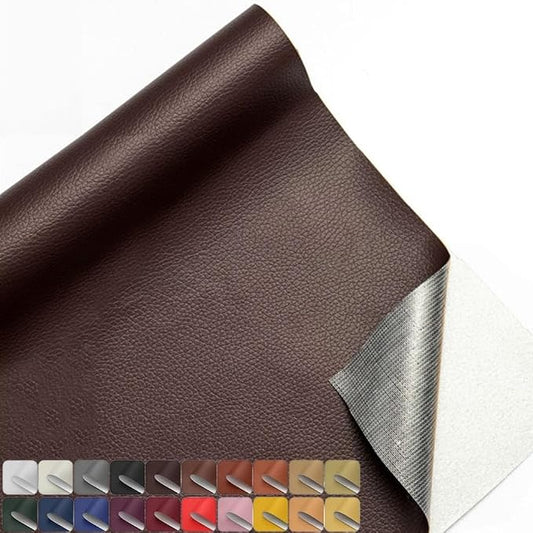 20x40 Inches Leather Repair Patch Self Adhesive, Leather Patch Tape for Furniture, Adhesive Leather Tape for Car Seat Repair, Leather Couch Repair Patch Kit