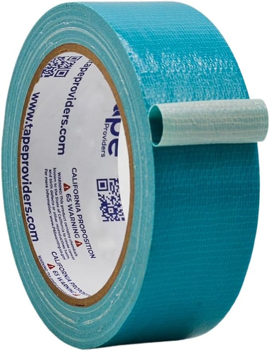 WOD DTC10 Advanced Strength Industrial Grade Teal Blue Duct Tape, 1.5 inch x 60 ft. Waterproof, UV Resistant For Crafts & Home Improvement