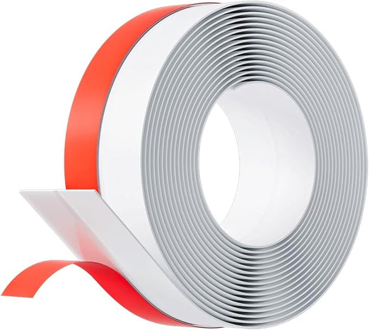 New Thickened Upgraded 2Inch (W) x 10FT(L) Door Weather Stripping, Extra Thick 1mm Door Draft Stopper Silicone Seal Strip, Draft Seal Tape for Doors Windows and Shower Glass Gap