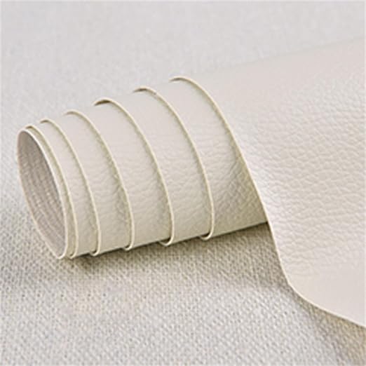 Large Leather Repair Patch for Couches 30 x 137 cm Leather Repair Tape Self,Repair Patch Self Adhesive Waterproof for Couches, Furniture, Kitchen Cabinets, Car Seats Off-White 3