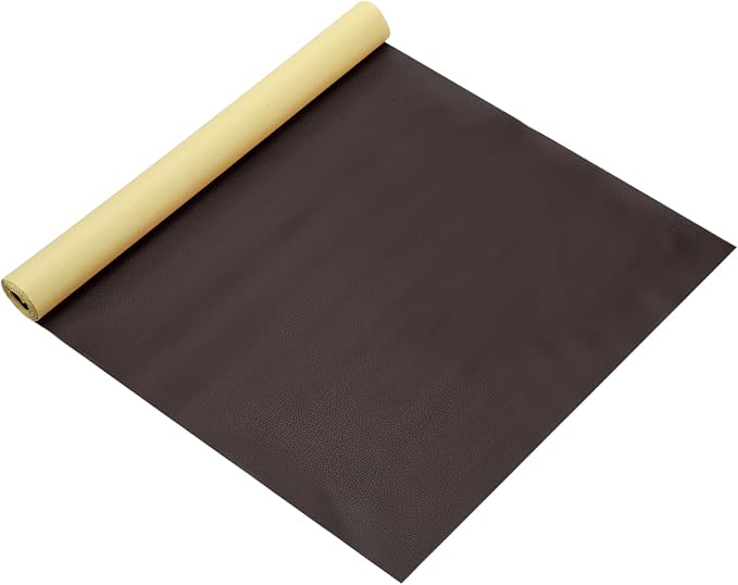 MECCANIXITY Leather Repair Patch 14"x54" Self-Adhesive Leather Vinyl Repair Tape Kit for Furniture Couches Sofa Chair Car Boat Seats Jackets, Dark Coffee
