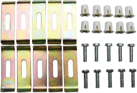 Kingston Brass KUHDWR10 10 Pieces Undermount Clip for Stainless Steel Sink