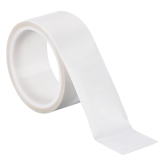 PATIKIL Heat Resistant Tape, 2 Inch x 33 Feet High Temperature Tape PTFE Adhesive High Heat Tape Waterproof for Vacuum Sealer Machine Insulation Protection, White, 0.13mm Thick