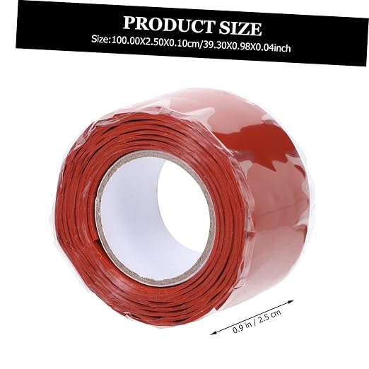 Flexible Silicone Rubber Sealing Tape Leak Repair Wrap for Pipes Buckets Faucets Compression Resistant Weatherproof Plumber Sealant for Water Joints and Heating Connections