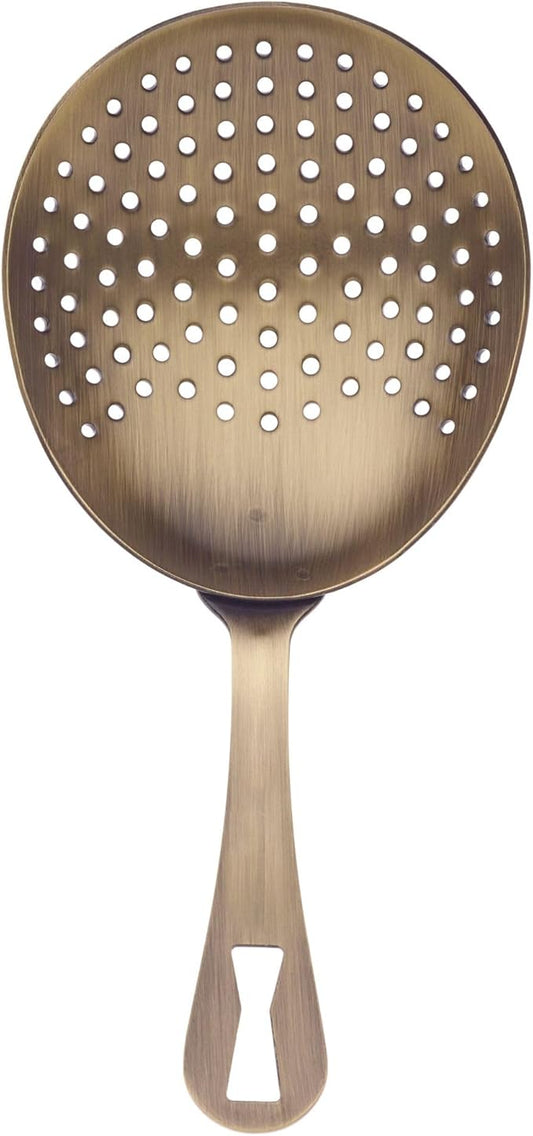 Barfly Julep Strainer, Antique Gold