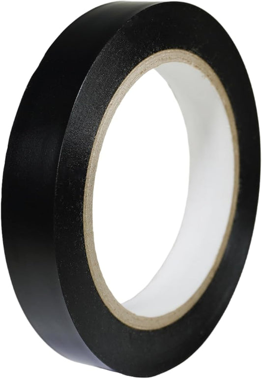 GGR Supplies T.R.U. CVT-536 Black Vinyl Pinstriping Dance Floor Tape: 3/4 in. Wide x 36 yds. Several Colors