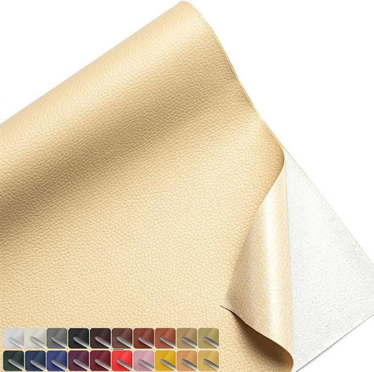20x14 Inches Leather Repair Patch Self Adhesive, Leather Patch Tape for Furniture, Adhesive Leather Tape for Car Seat Repair, Leather Couch Repair Patch Kit