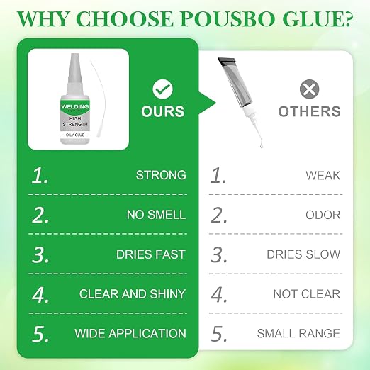 2Pack Welding High-Strength Oily Glue, Multifunctional Fast Repair Instant Bonding Welding Glue for Metal, Plastic, Wood, Ceramics, Leather, Glass,Super Glue All Purpose(2PCS)