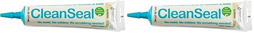 Clean Seal Active Enzyme Caulk, Kitchen & Bath, Almond, 6oz. (Pack 1) (Pack of 2)