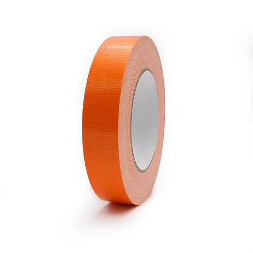 Duct Tape 1 Inch X 44 Yards, 8.5 mil Thickness, Heavy Duty Orange Duct Tape, No Residue, Waterproof, Tear by Hand for Repairs, Industrial, Professional Use