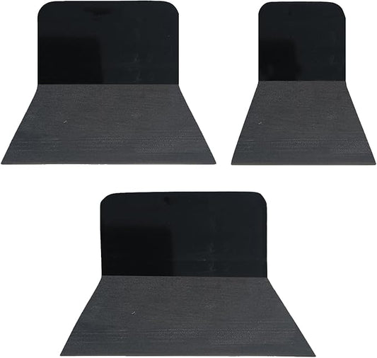 3 Sizes Car PPF Squeegee Soft TPU Rubber Blade Glass Window Cleaning Water Remover Scraper Carbon Wrap Vinyl Film Tool (Black 2 Cut)