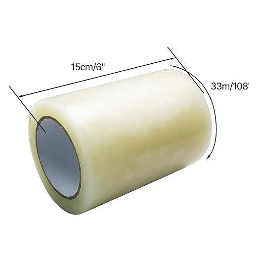 TEXALAN(R Greenhouse Repair Tape Clear Waterproof Polyethylene Film Tape Sealing Tape 6in x 108ft 6mil