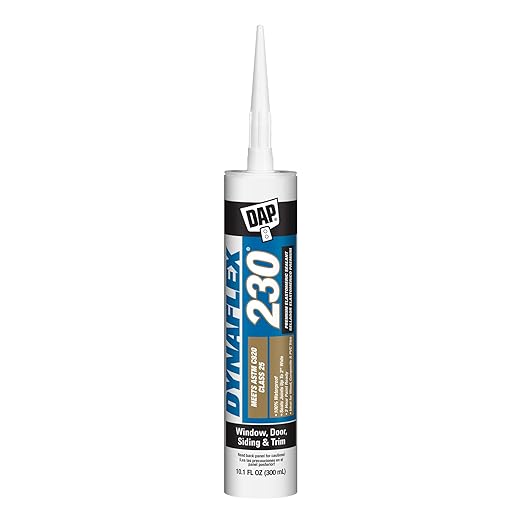 DAP Dynaflex 230 Pro Elastomeric Sealant, White WT099, 10.1 Oz (7079807102) (Pack of 12)