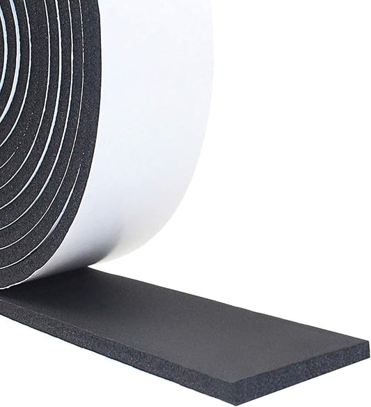 DGSL Foam Insulation Tape, 2In x 1/8In x 13Ft Weather Stripping Door Seal Strip for Doors and Windows,Sliding Door, Soundproofing Door Seal,Weatherstrip,Air Conditioning Seal Strip