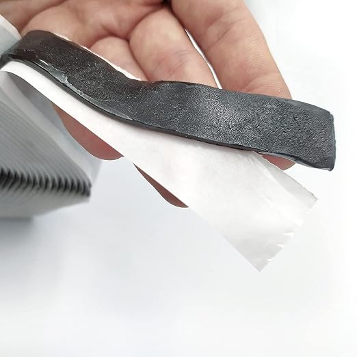 Alenor Black Butyl Seal Putty Tape 1/5'' x 33 Foot - Leak Proof Putty Tape for RV Repair, Window, Boat Sealing, Glass & EDPM Rubber Roof Patching, Car, Van, Bus & Auto Repair