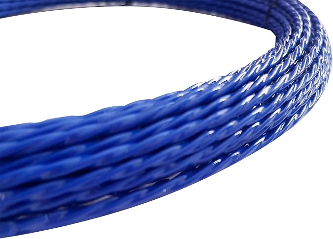 30M Wire Puller Cable Pulling Rod Fish Cable Fastener Wire Puller Blue
