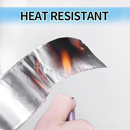 TAPEBEAR 18 Rolls Aluminum Foil Tape, Aluminum Air Duct Tape, Withstand 80°C to 100°C, Heat Resistant Tape Insulation Tape for HVAC, Sealing & Patching, Metal Repair, 4inch x 50yard
