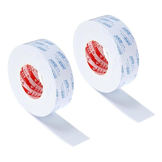 PATIKIL 2"W x 1/8"T x 16.4Ft EVA Single Sided Foam Tape, 2Pcs Multipurpose Sealing Strip Foam Waterproof Weather Stripping Foam Sealing Foam Strips with Adhesive for Door, White