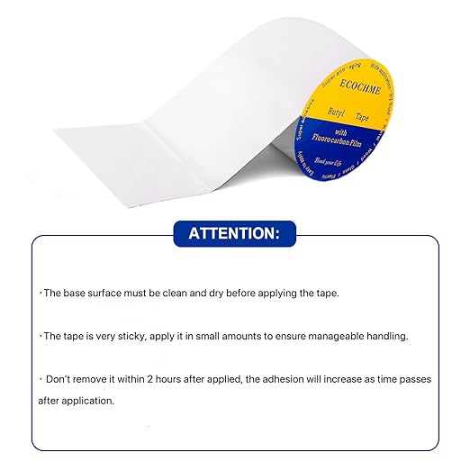 RV Sealant Tape, 8in*16ft Waterproof Butyl Tape with Fluorocarbon Film,for RV Repair Stop Leaks for Roofing Gutter Window Glass Boat Truck Camper and Pipe Sealing