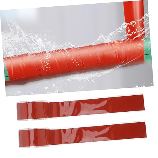 Ipetboom Pipe Repair Tape Self Adhesive Flexible Sealant for PVC Ppr Metal Pipes Compression Resistant Outdoor Sealing Tape for Leak Stop and Insulation Red