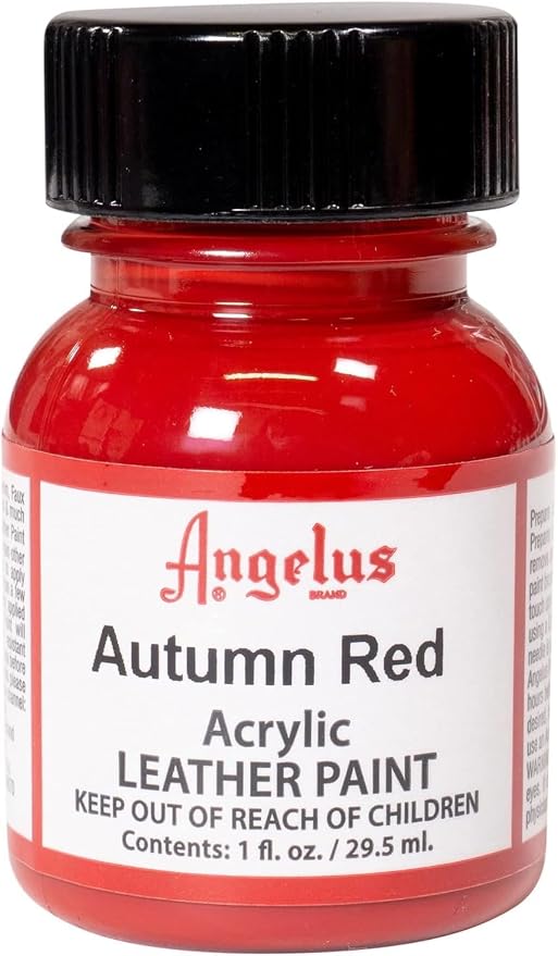 Angelus Acrylic Leather Paint, 1 Fl Oz (Pack of 1), Autumn Red