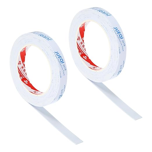 PATIKIL 5/8" W x 3/64" T x 16.4Ft EVA Single Sided Foam Tape, 2Pcs Multipurpose Sealing Strip Foam Waterproof Weather Stripping Foam Sealing Foam Strips with Adhesive for Door, White