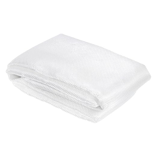 MECCANIXITY Fiberglass Cloth 7 OZ/200g 4m(4.36 Yards) x1m x 0.18mm E Glass Plain Weave Glass Fiber 43.06 Sq Feet, Woven Fabric for Boat RC Plane Auto Surfboard Tub Pool Repair