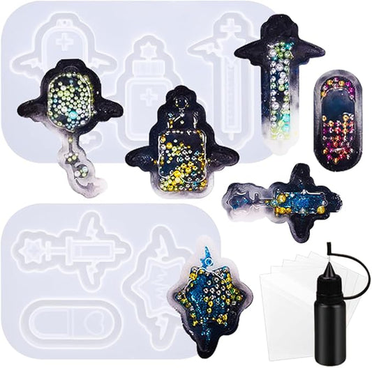 Resin Shaker Molds Kits Set with Films Medical Demons