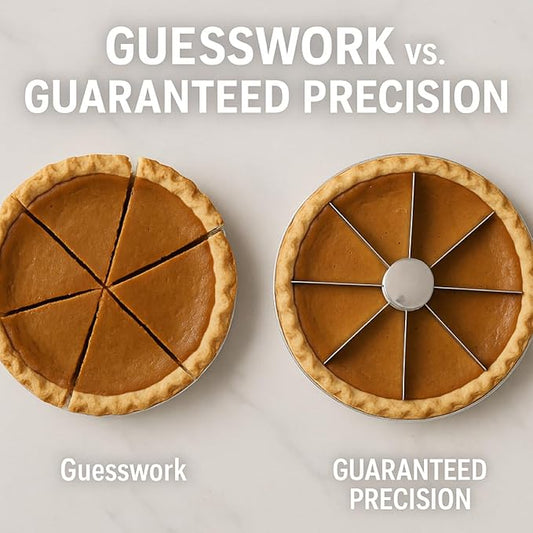 Mrs. Anderson’s Baking Pie Marker, Guideline, and Portion Divider, 8 Slice,Silver