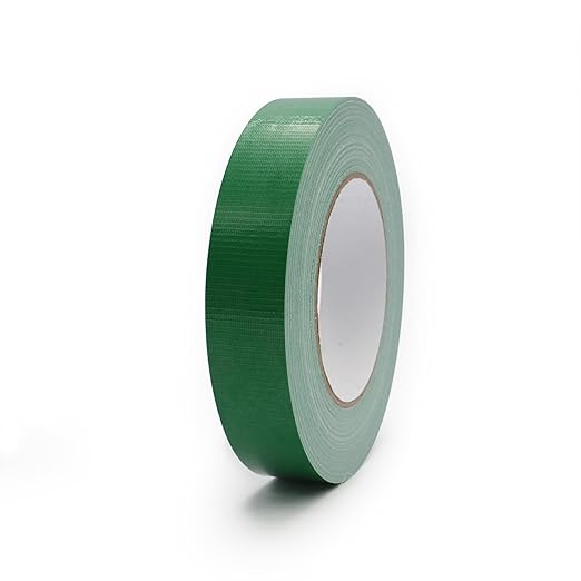 Duct Tape 1 Inch X 44 Yards, 8.5 mil Thickness, Heavy Duty Green Duct Tape, No Residue, Waterproof, Tear by Hand for Repairs, Industrial, Professional Use