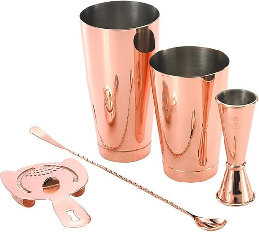 Barfly M37101CP Basics Cocktail Set, 5-Piece, Copper