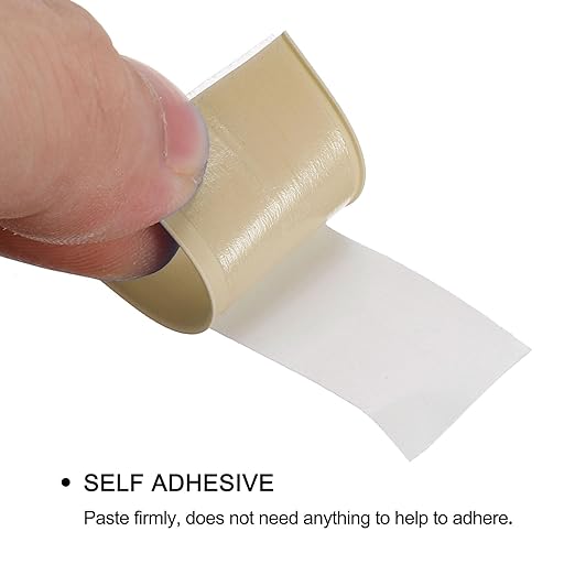 uxcell Waterproof Seal Caulk Strip Tape Self Adhesive 0.87" W x 10.5'L PVC Sealing Tape for Kitchen Bathroom Beige 3Pcs