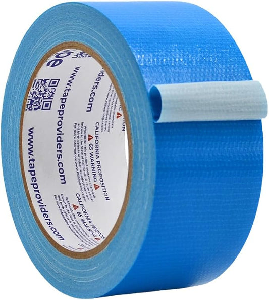 WOD DTC10 Advanced Strength Industrial Grade Sky Blue Duct Tape, 2 inch x 60 ft. Waterproof, UV Resistant For Crafts & Home Improvement