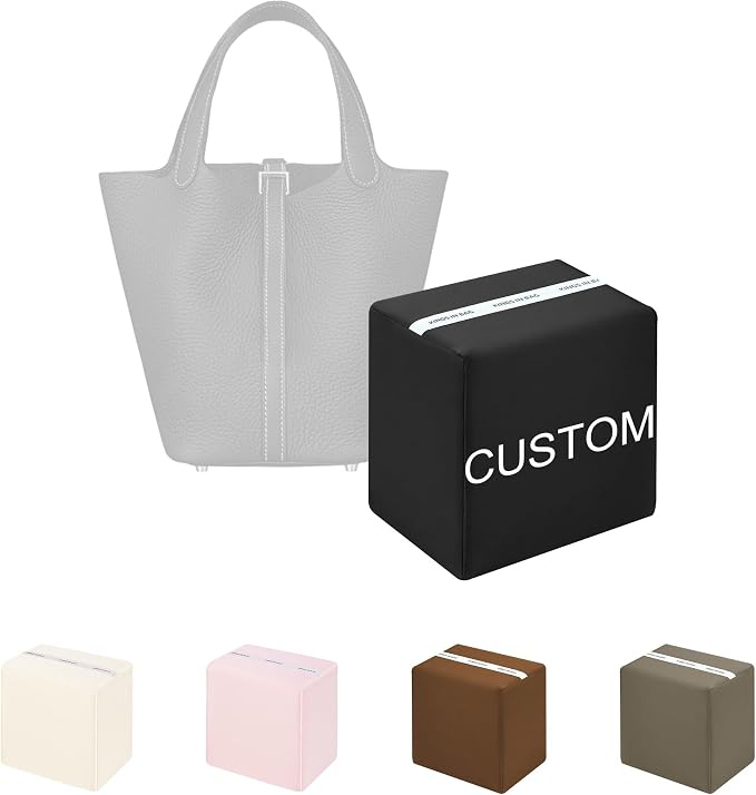 Purse Pillow Insert to Keep Shape - Lightweight Memory Foam Insert with Satin Cover for Home Storage & Travel, Multicolor Options, Fits for Picotin 18/22(Custom Color)