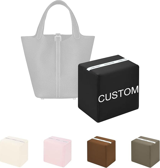 Purse Pillow Insert to Keep Shape - Lightweight Memory Foam Insert with Satin Cover for Home Storage & Travel, Multicolor Options, Fits for Picotin 18/22(Custom Color)