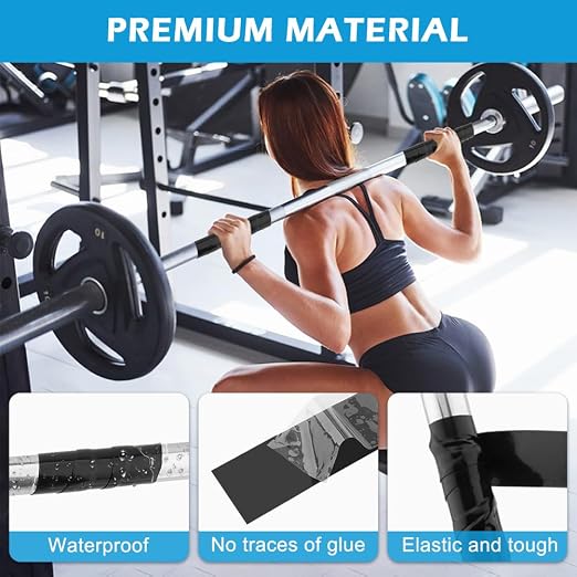 LOQJSS 16.4FT Silicone Grip Tape for Pull Up Bar,Self Fusing Silicone Tape,Silicone Tape, Grip Tape for Handles, Waterproof Rubber Wrap for Pull Up Bars, Barbells, Dumbbells