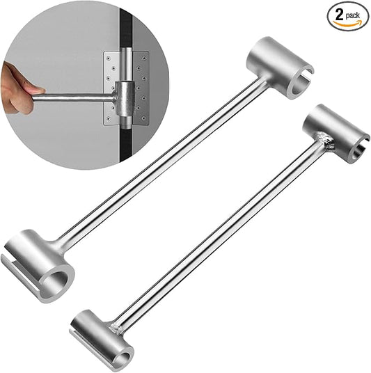 2PCS Hinges Gap Adjusting Wrench Upgrade Steel Door Hinge Adjustment Tool Double-head Hinge Repair Spanner for 0.35-0.98 Inch Flag Hinges Door Hinge Tool for Various Door Hinge Gaps