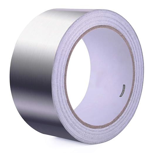 LLPT Aluminum Foil Tape, 2 Inches x 50 Feet 5.9 Mil | Industrial Grade, Extra Thick, Strong Adhesive, No Residue, Weather Resistant for HVAC Sealing Hot Cold Air Pipe Metal Repair