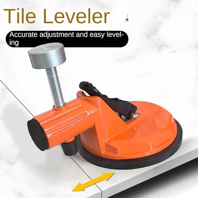 Floor Gap Fixer Tool,Laminate Flooring Tools with Enhanced Vacuum Suction Cup,Tile Countertop Installation Tool,Heavy Duty Plank Grabber for Glass Stone Slab Vinyl Flooring Gap Repair (Orange 1pcs)