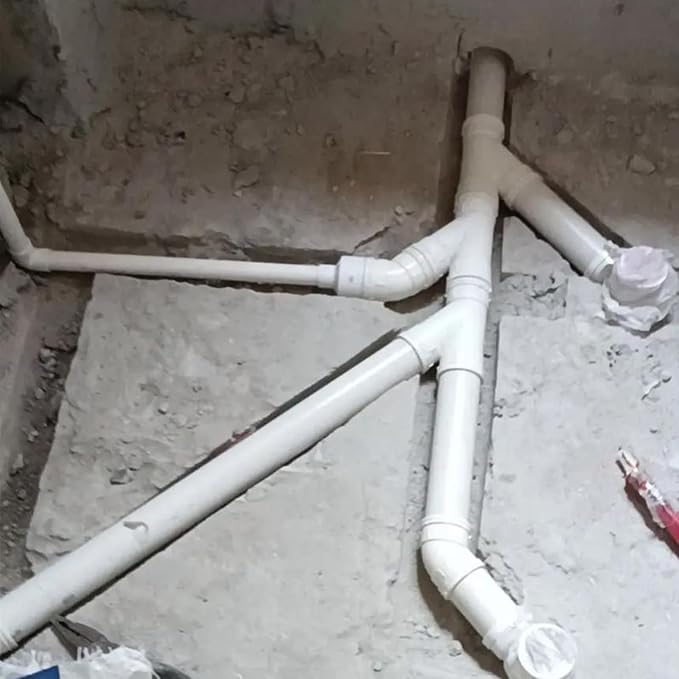 4" PVC DWV Sanitary 45-Degree Elbow Pipe Fitting Connector (Socket x Socket) White SCH40 4" PVC DWV 45° Elbow Corner Adapter for Drain, Waste, Vent