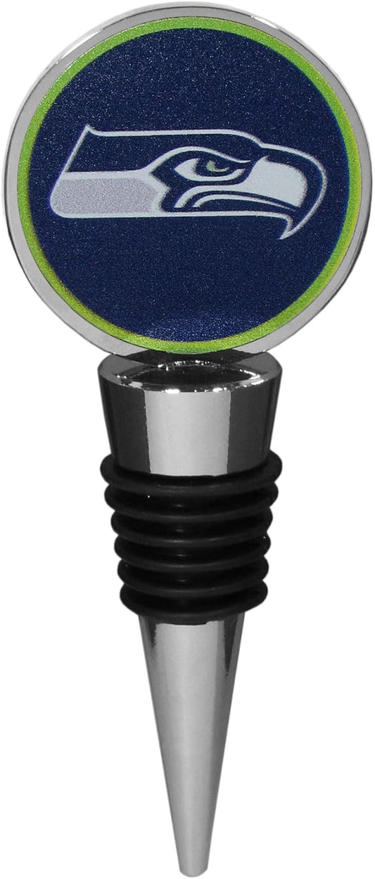 Siskiyou NFL Seattle Seahawks Logo Wine Stopper, One Size, Team Colors