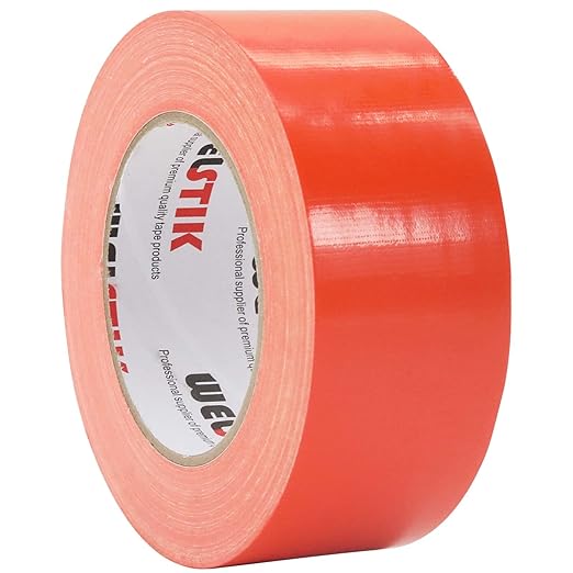 WELSTIK Professional Grade Duct Tape, Waterproof Duct Cloth Fabric,Duct Tape for Photographers,Repairs, DIY, Crafts, Indoor Outdoor Use (2 Inch X 45 Yards, Orange)