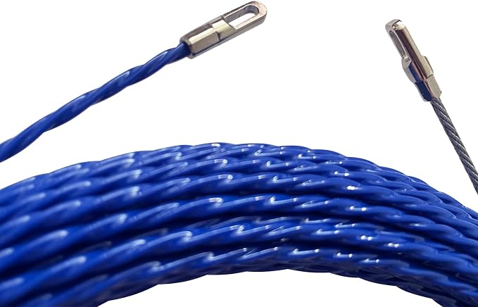 20M Wire Puller Cable Pulling Rod Fish Cable Fastener Wire Puller Blue