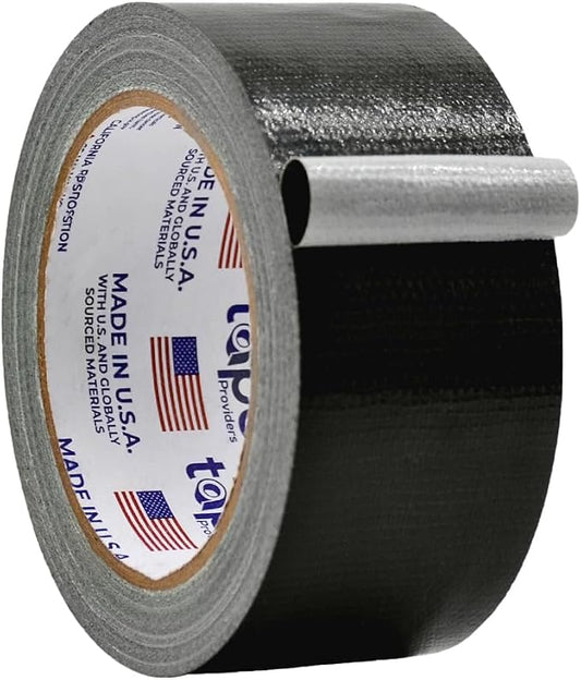 WOD DTC10 Advanced Strength Industrial Grade Black Duct Tape, 2 inch x 60 ft. Waterproof, UV Resistant For Crafts & Home Improvement