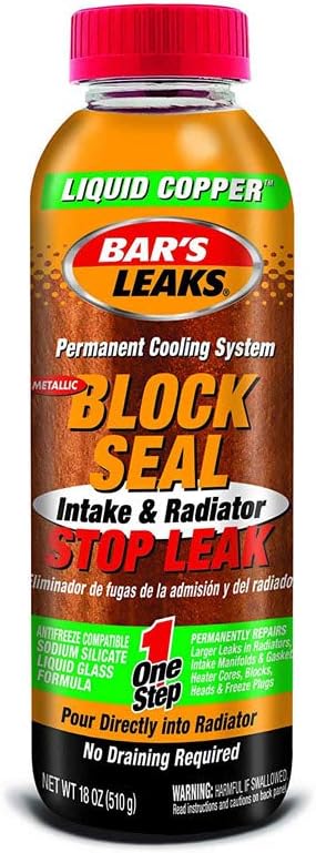 Bar's Leaks 1109-6PK Liquid Copper 'Block Seal' Intake and Radiator Stop Leak - 18 oz., (Pack of 6)
