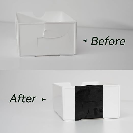 Reniteco Black Duct Tape- 2 inches x 45 Yards, Waterproof & All-Weather, No Residue, UV Resistant, Heavy Duty for Car, Home & Outdoor Repairs, 1 Roll